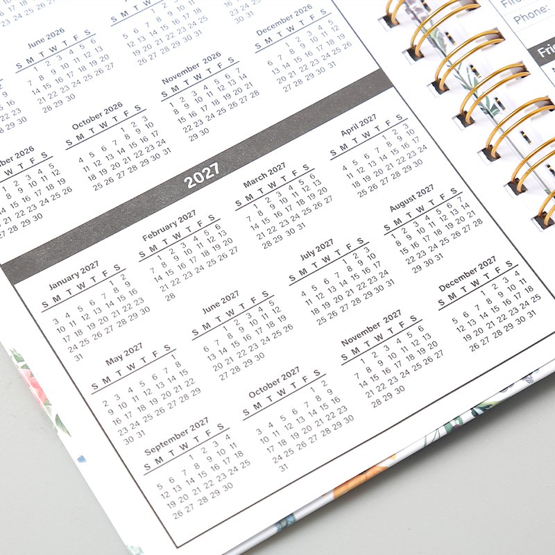 Minimalist Annual Planner Notebook